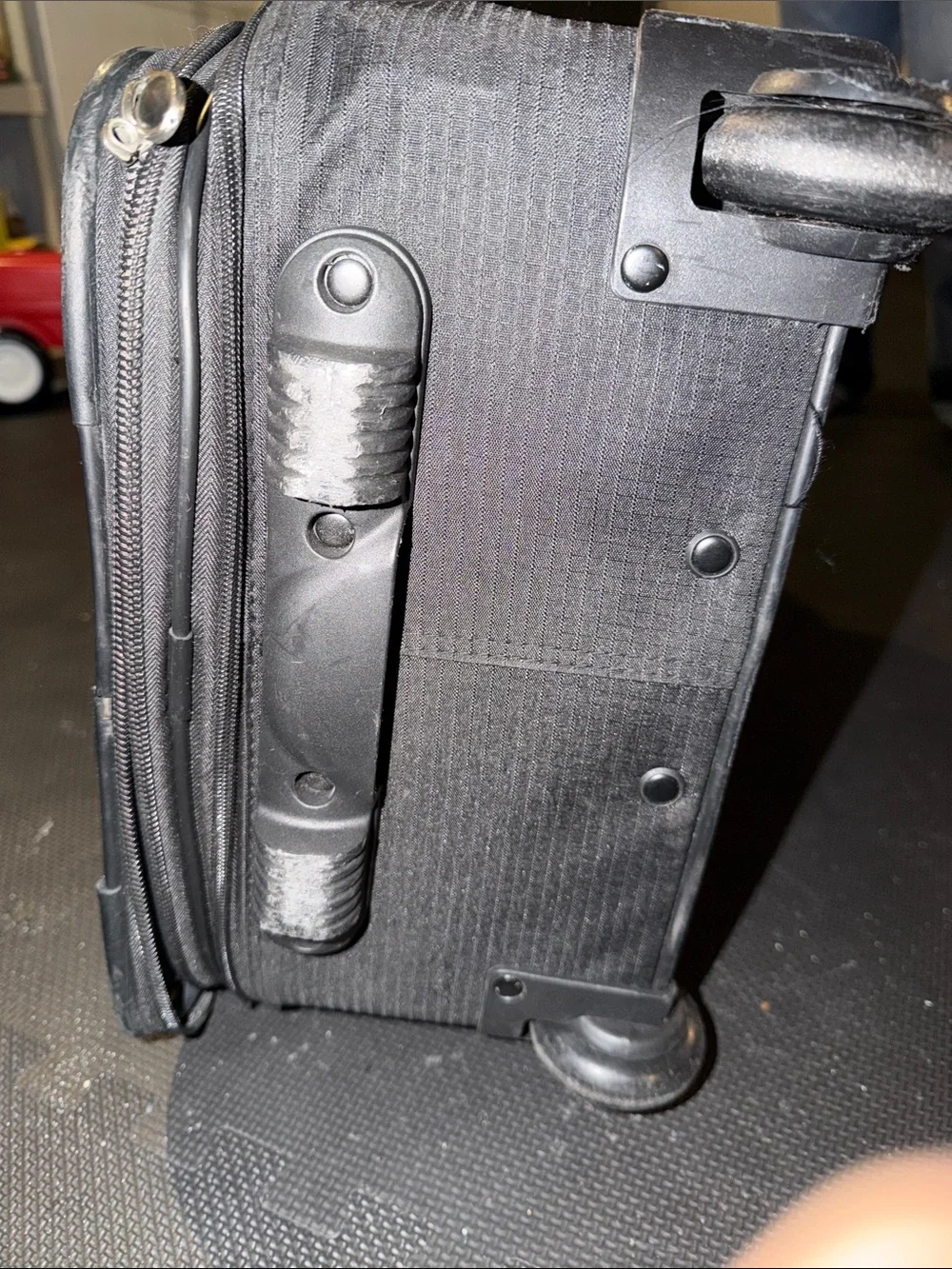 Eddie Bauer Black Travel Carry-On Roller with Lime Accent